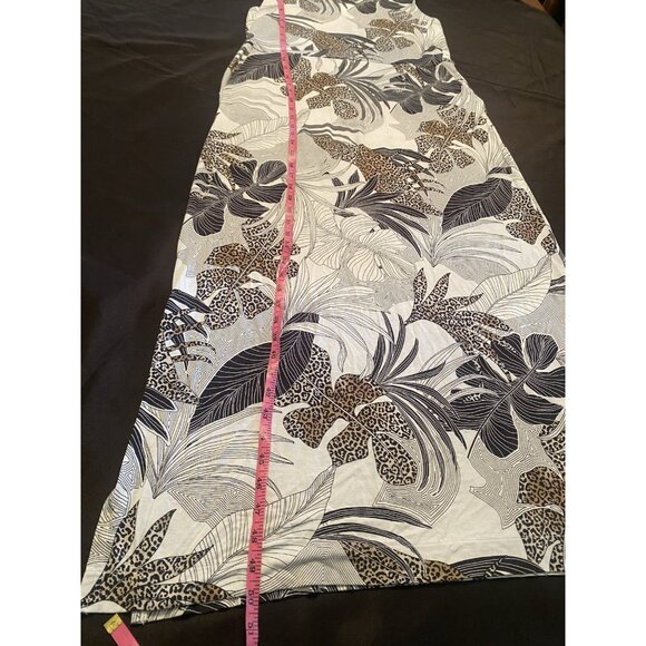 Chicos Maxi Tank Dress Size 8/10 Animal Print Sleeveless w/pockets Stretchy - Picture 7 of 7